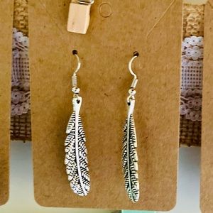 Feather earrings | Silver earrings Boho Chic Western jewelry